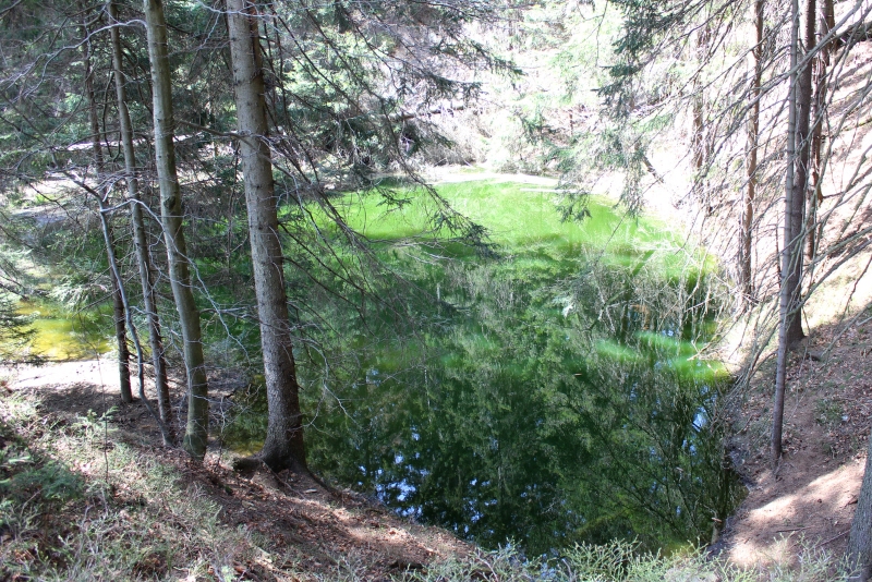 widok z góry na Zielony Stawek
